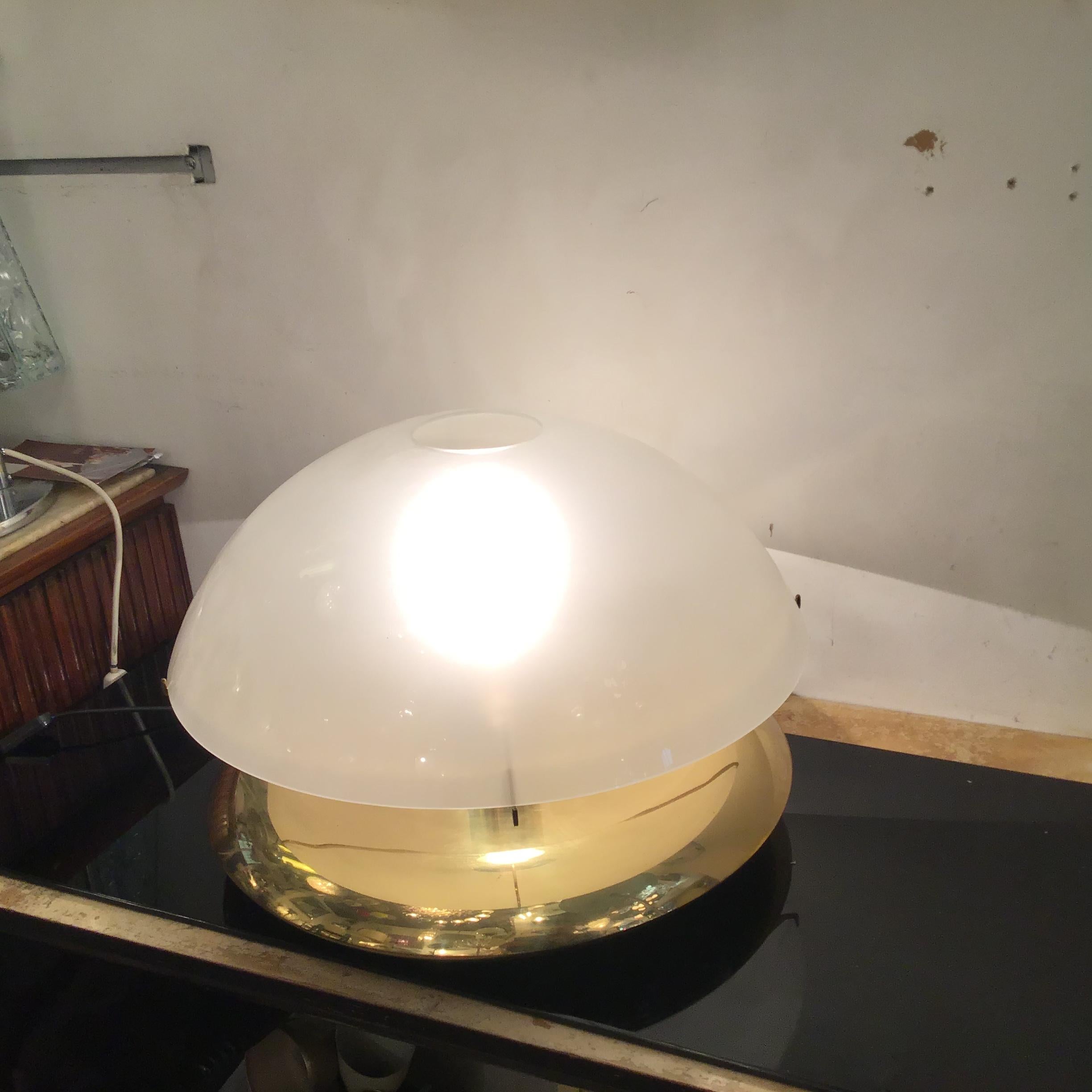 Ludovico Diaz De Santilana “ Medusa” Table Lamp Brass Glass 1960 Italy  For Sale 1