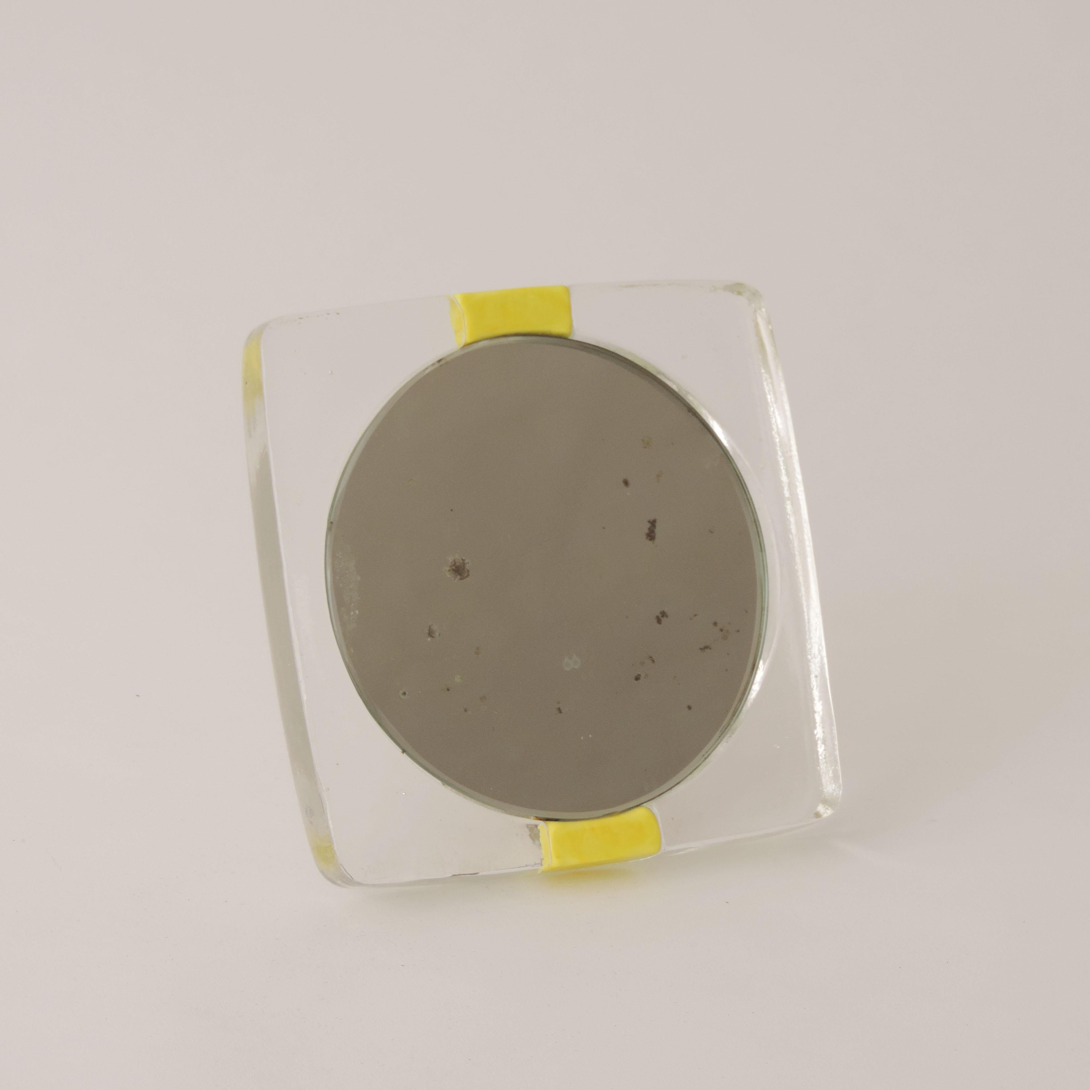 Mid-Century Modern Miroir en verre de Murano Ludovico Diaz De Santillana et Venini pour Pierre Cardin en vente