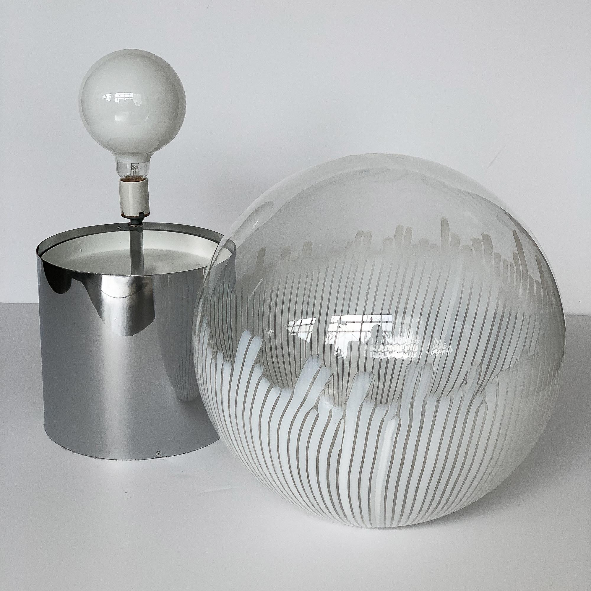 Ludovico Diaz de Santillana Murano Glass Anemoni Table Lamp for Venini 3