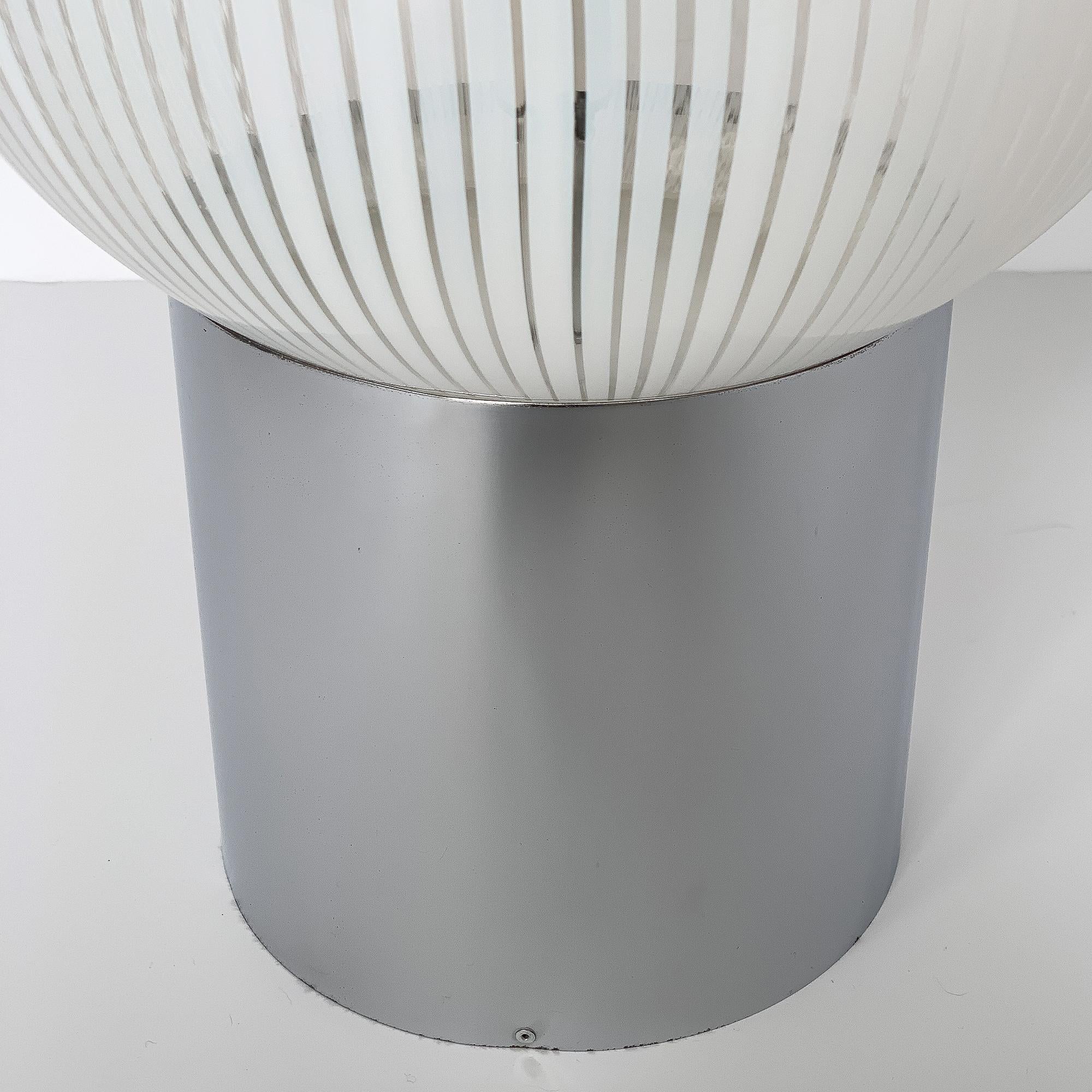 Mid-20th Century Ludovico Diaz de Santillana Murano Glass Anemoni Table Lamp for Venini