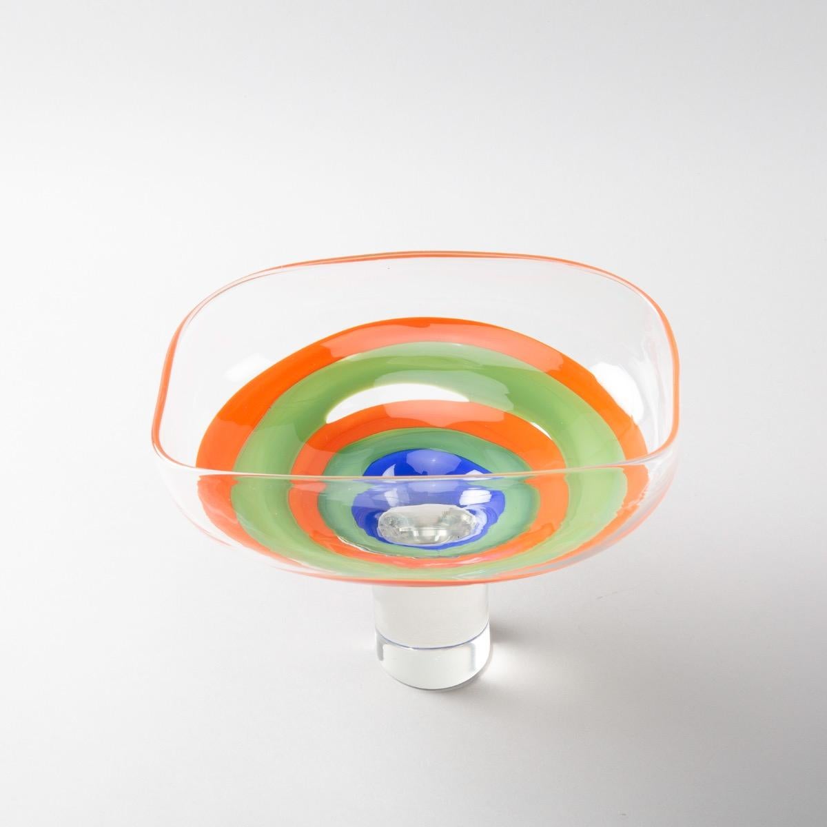 Mid-Century Modern Ludovico Diaz de Santillana, Venini, Murano, 1970 Cup Designed for Philips For Sale