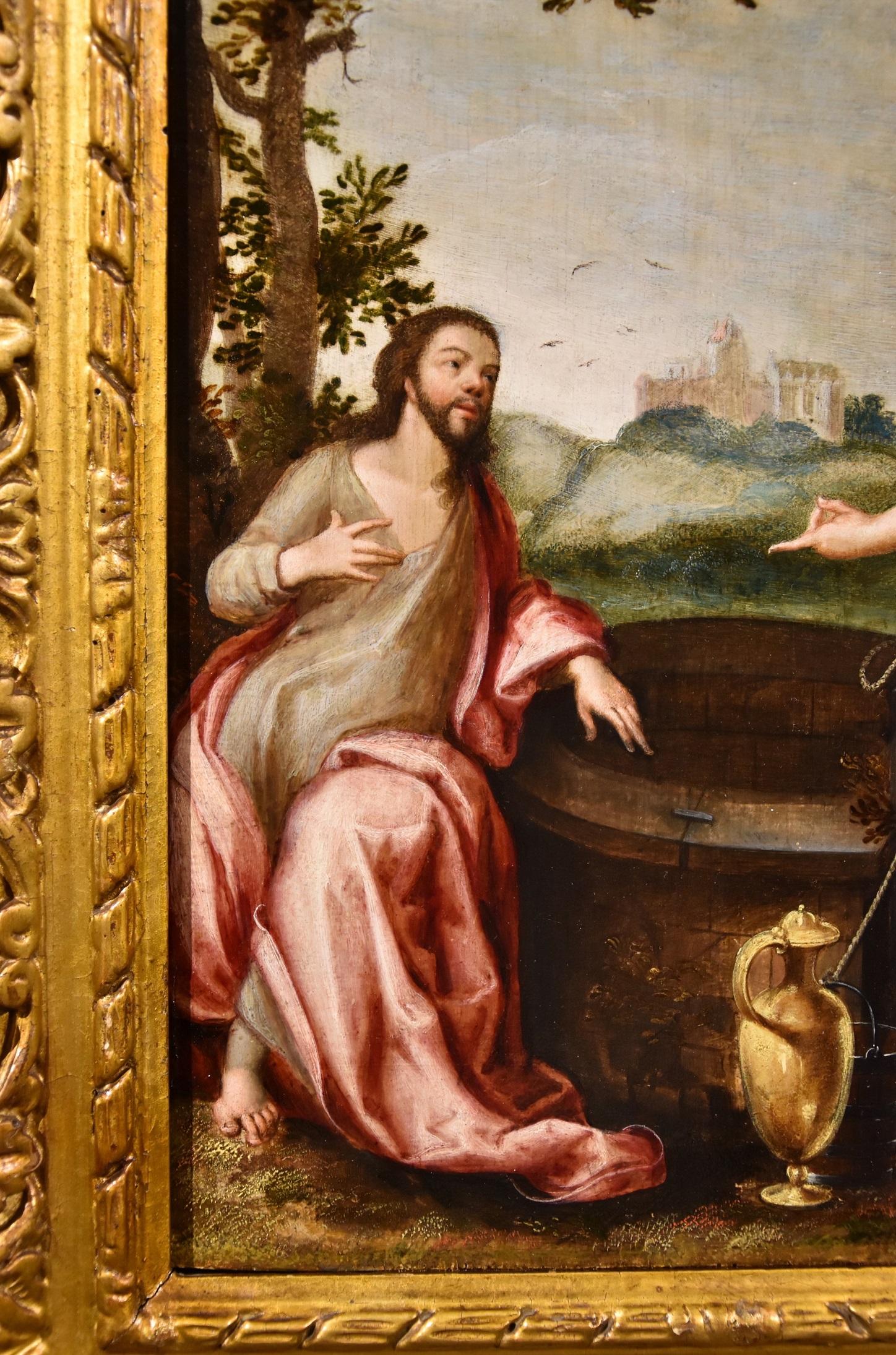 ruined painting of jesus
