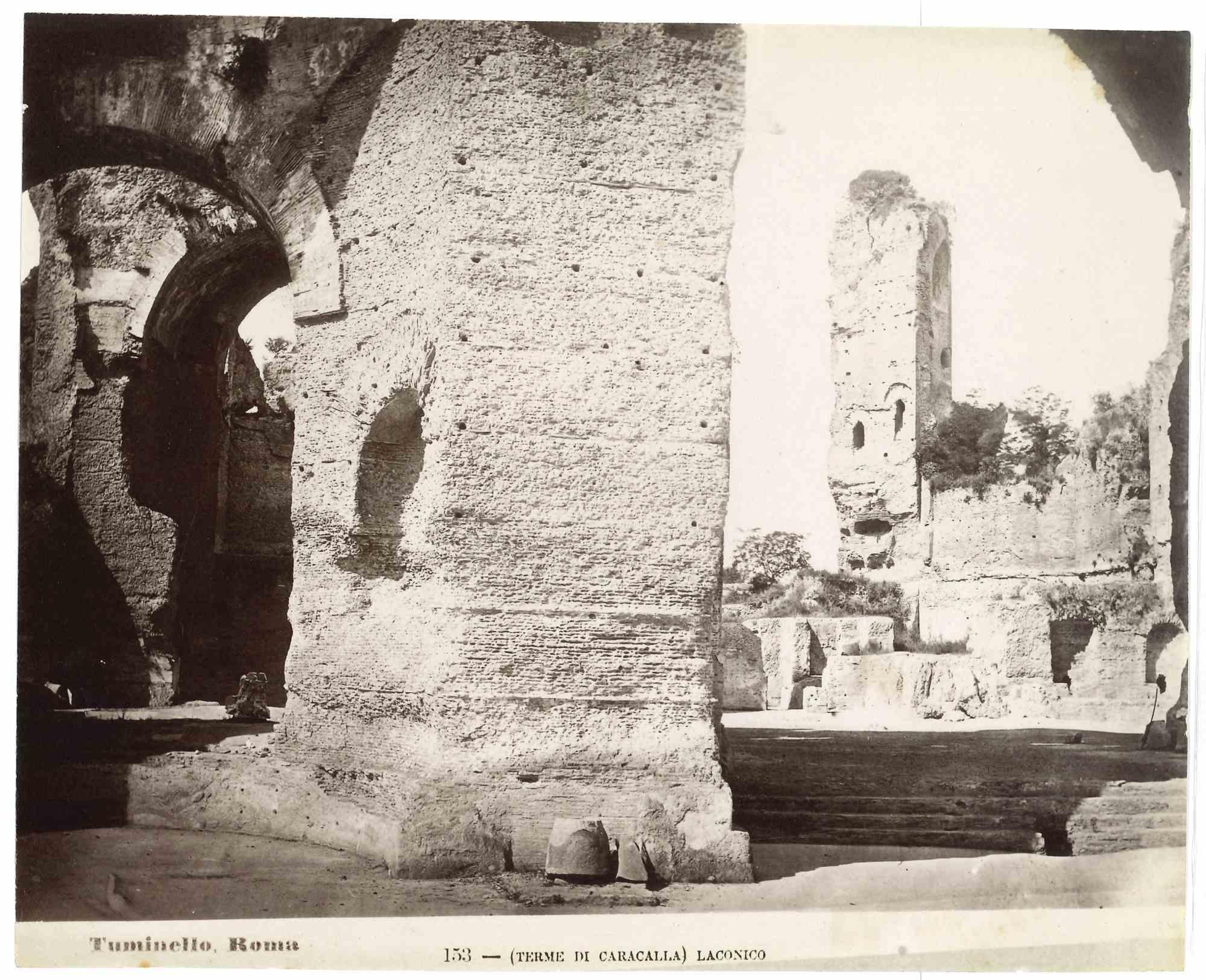 Baths of Caracalla is a vintage photograph in salt silver realized by Ludovico Tuminello in the early 20th Century.

Titled on the lower.

Good conditions except for some foxing.