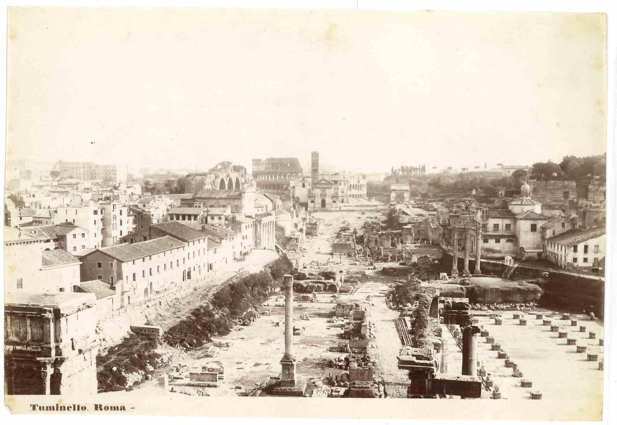 Roman Imperial Forums - Vintage Photo by Ludovico Tuminello - Early 20th Century