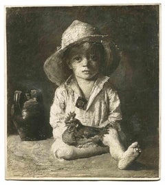 Vintage Photograph of a Painting  - Early 20th Century