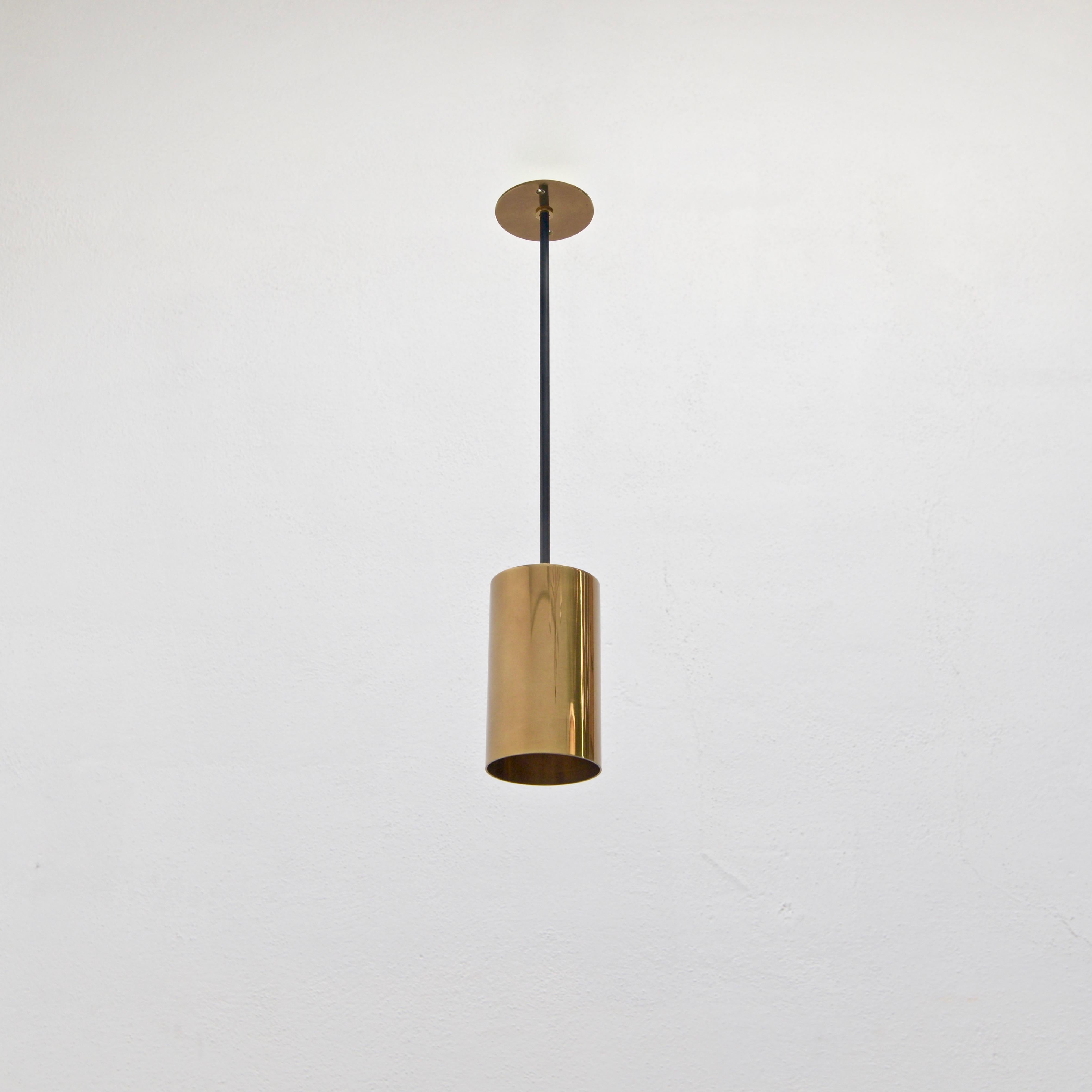 Mid-Century Modern LUdown Cylinder Pendant For Sale