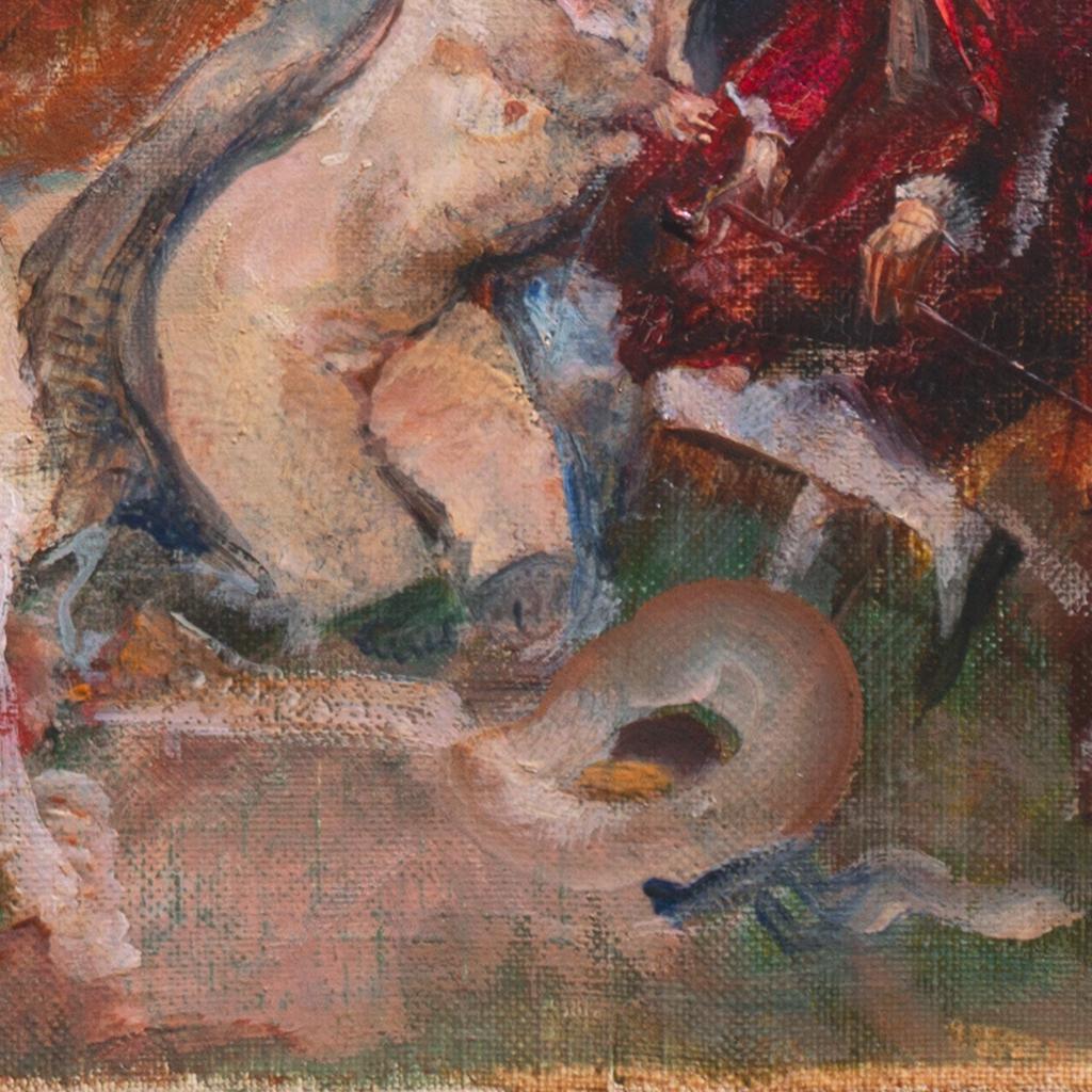 'Bacchanal', Paris Salon Modernist Oil, Royal Academy, Charlottenborg, Benezit For Sale 5