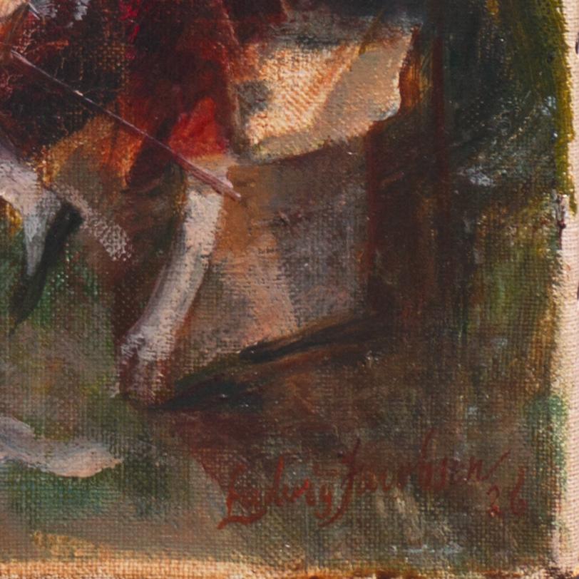'Bacchanal', Paris Salon Modernist Oil, Royal Academy, Charlottenborg, Benezit - Painting by Ludvig Jacobsen
