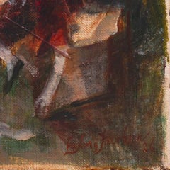 'Bacchanal', Paris Salon Modernist Oil, Royal Academy, Charlottenborg, Benezit