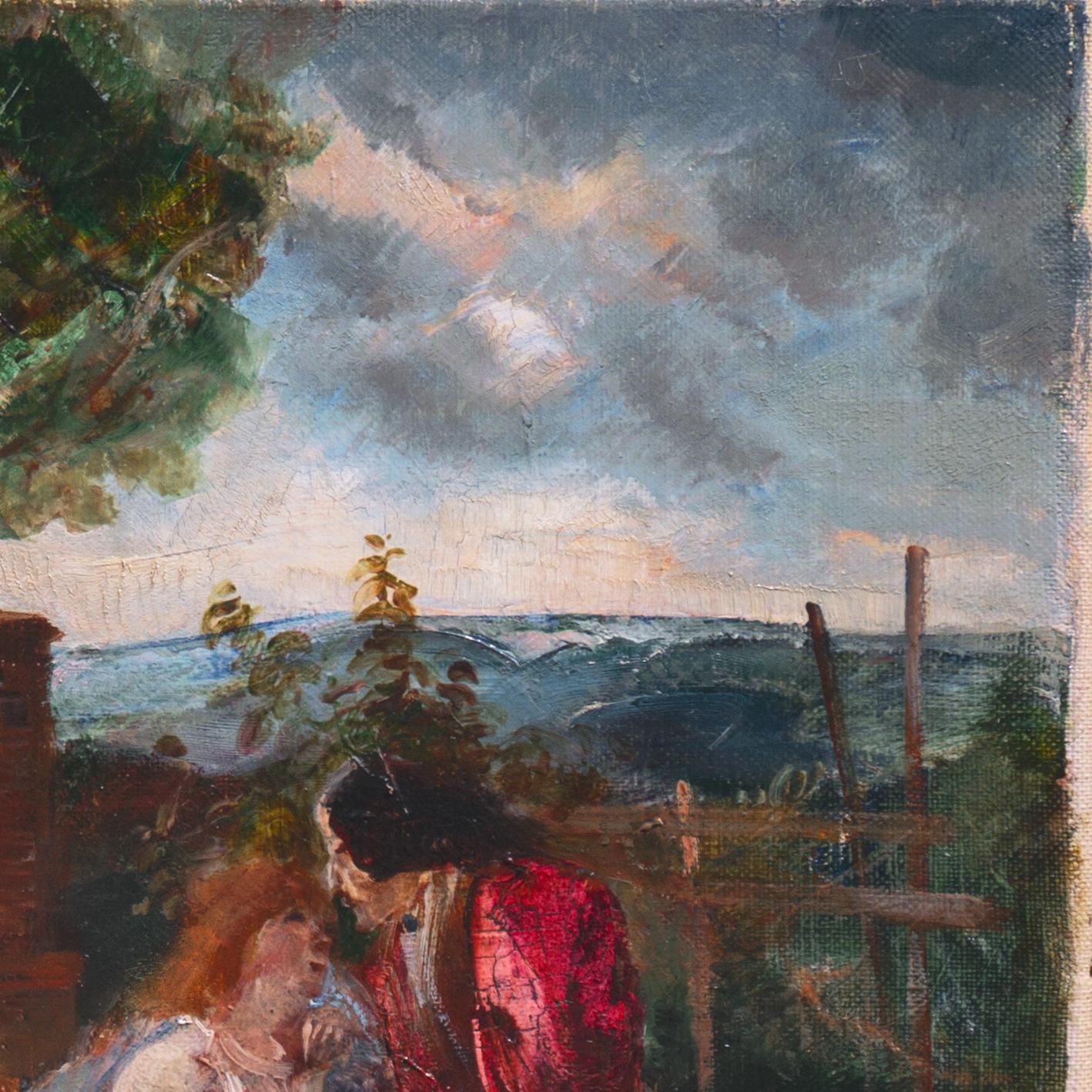 'Bacchanal', Paris Salon Modernist Oil, Royal Academy, Charlottenborg, Benezit - Post-Impressionist Painting by Ludvig Jacobsen
