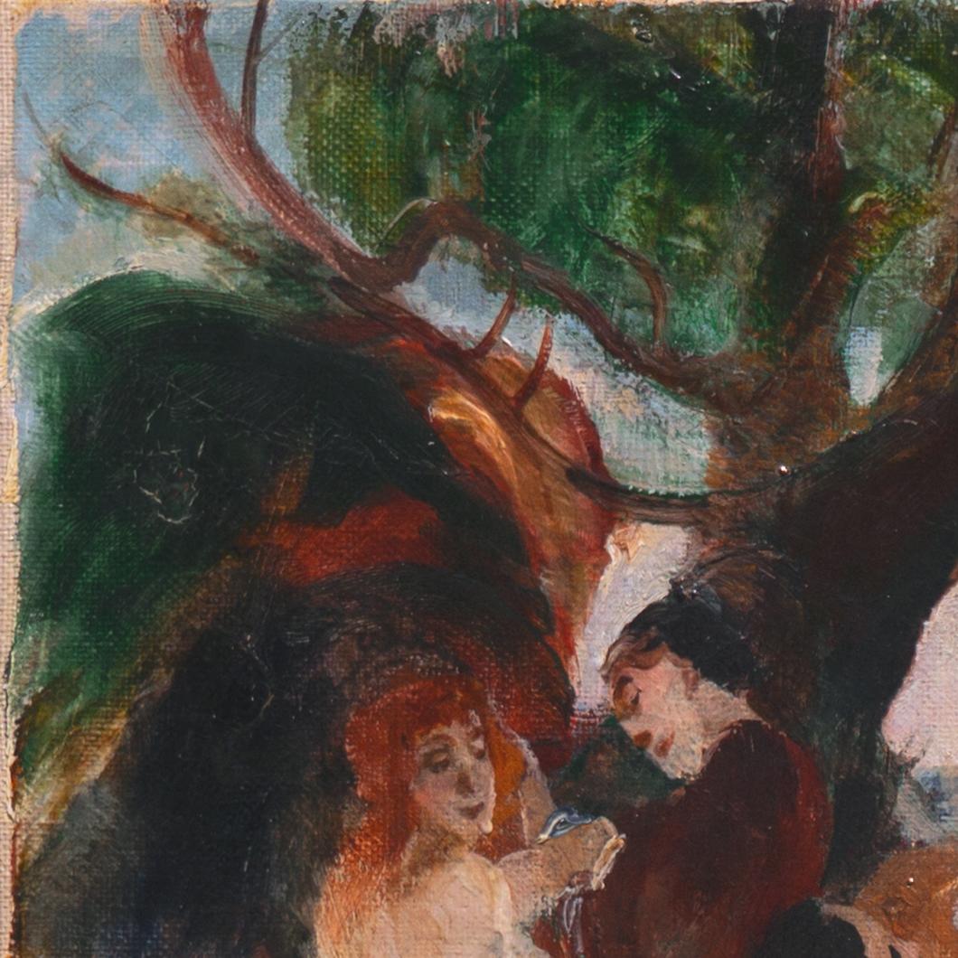 'Bacchanal', Paris Salon Modernist Oil, Royal Academy, Charlottenborg, Benezit For Sale 2