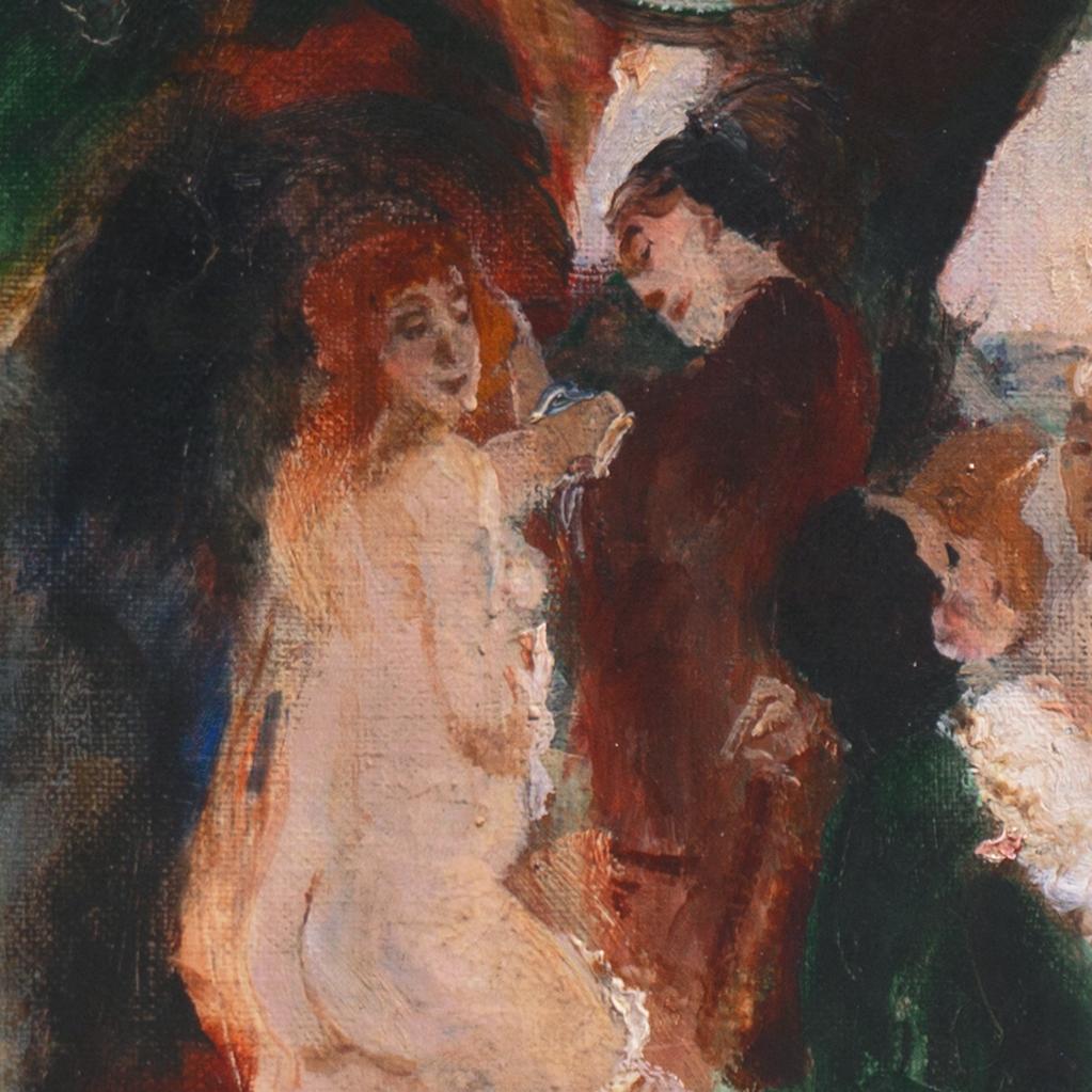 'Bacchanal', Paris Salon Modernist Oil, Royal Academy, Charlottenborg, Benezit For Sale 3