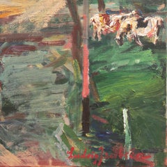 'Rural Farm Scene', Post-Impressionist, Paris Salon, Royal Academy, Benezit