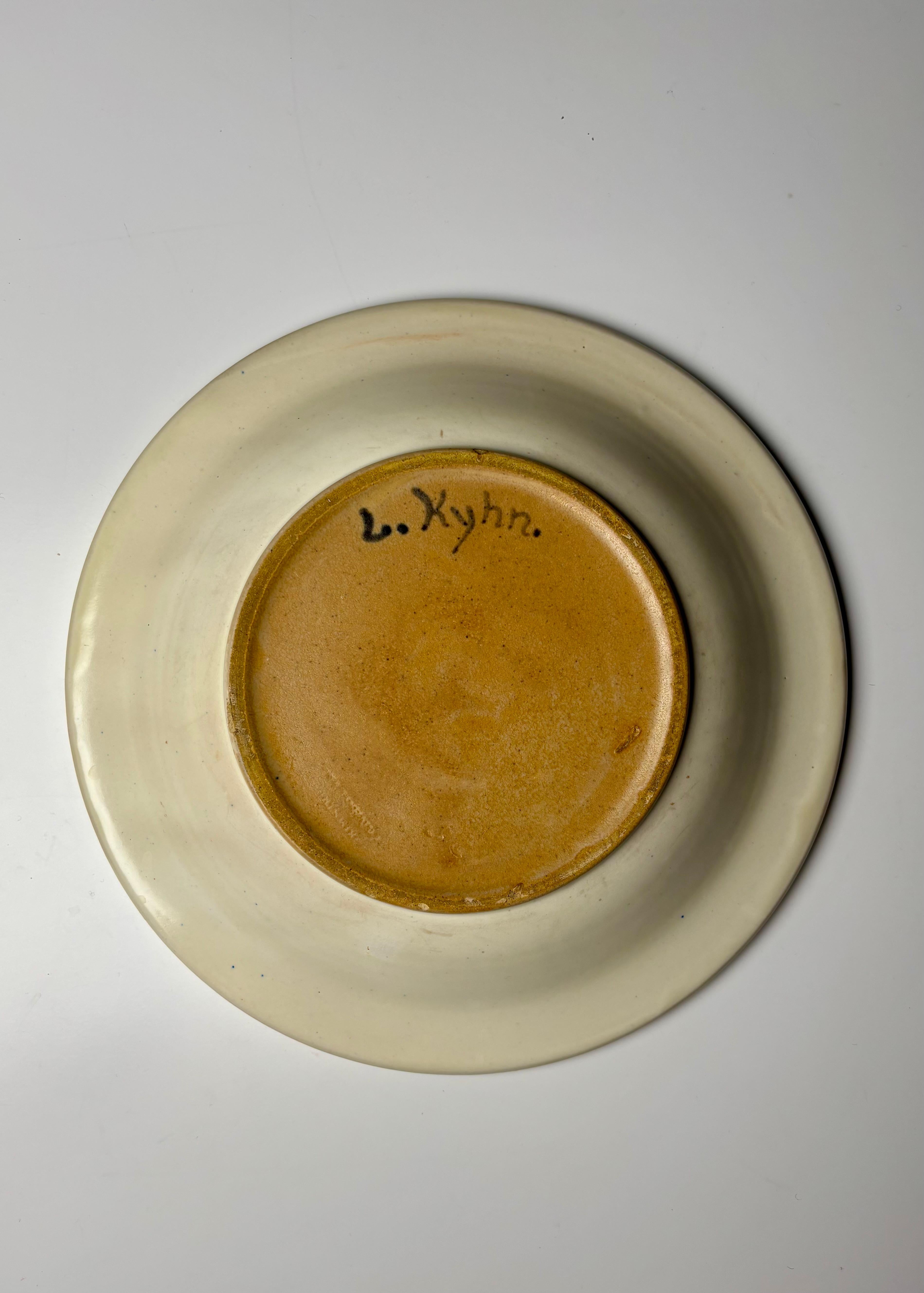 Ludvig Kyhn Blau-Weiß-Vogel-Deko-Ablageschale, 1950er Jahre im Zustand „Gut“ im Angebot in Copenhagen, DK