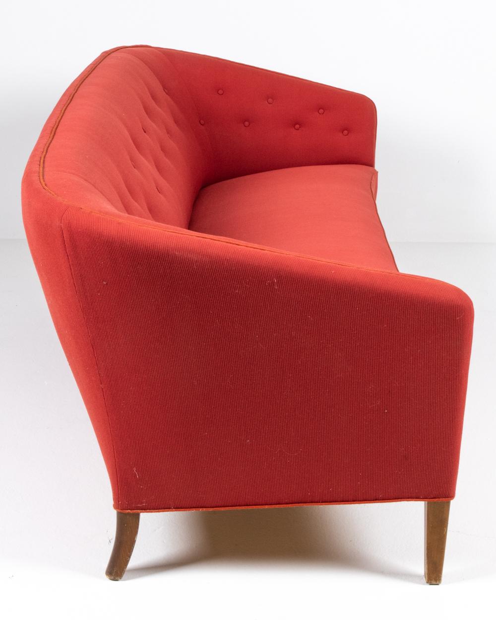 Ludvig Pontoppidan Danish Mid-Century Three-Seater Sofa For Sale 4