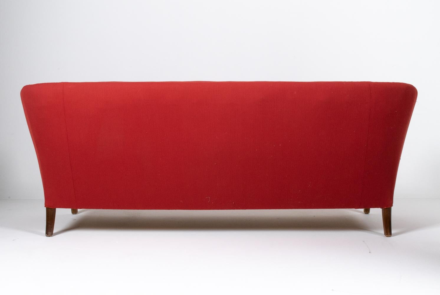 Ludvig Pontoppidan Danish Mid-Century Three-Seater Sofa For Sale 2