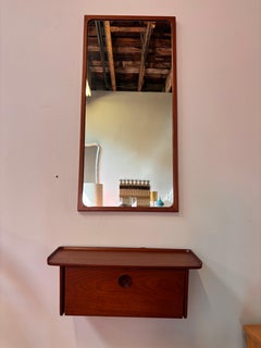 Ludvig Pontoppidan Teak Console and Mirror Denmark