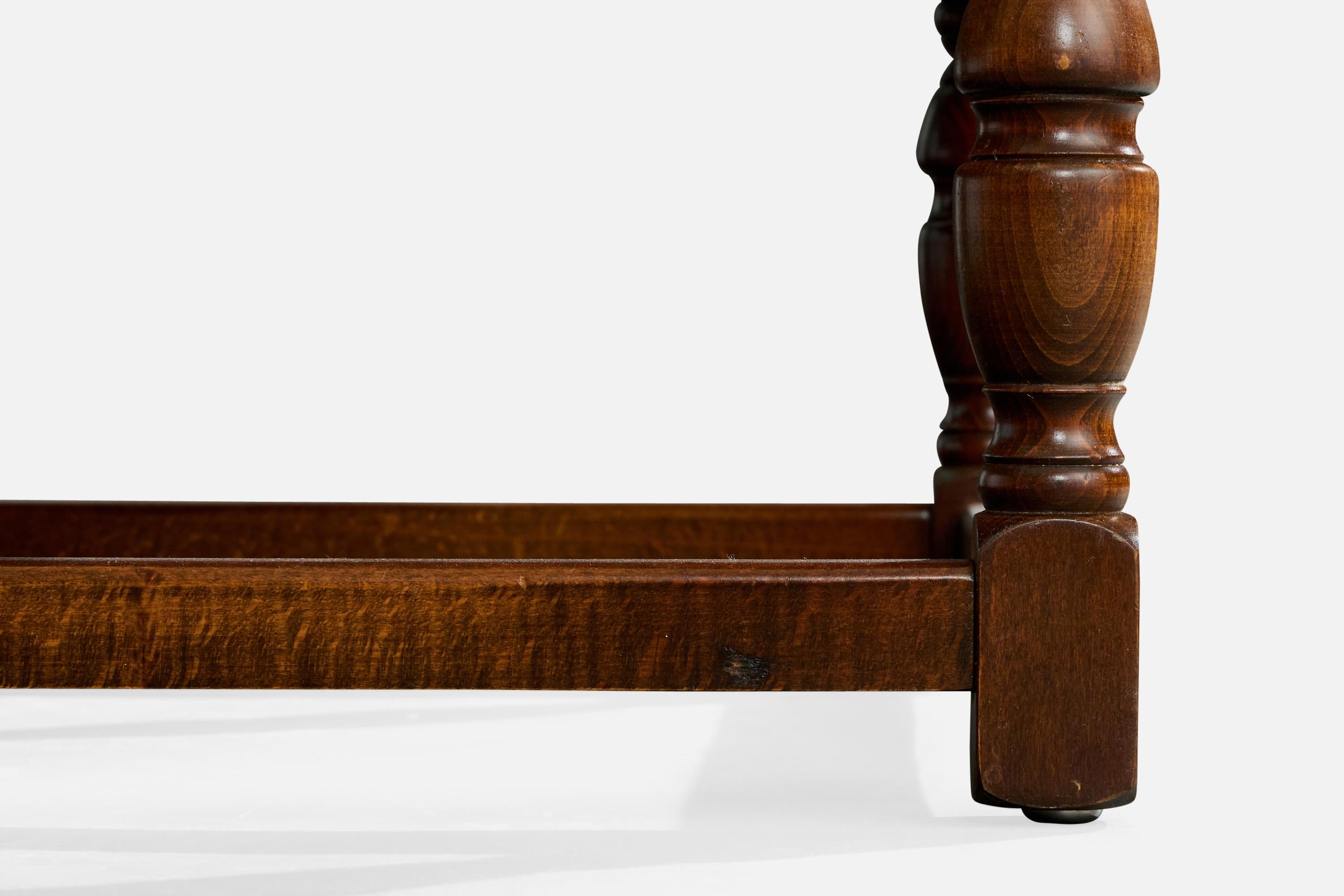 Ludvig Sturm Atribución, Taburete, Tela, Roble, Suecia, Década de 1940 en venta 2