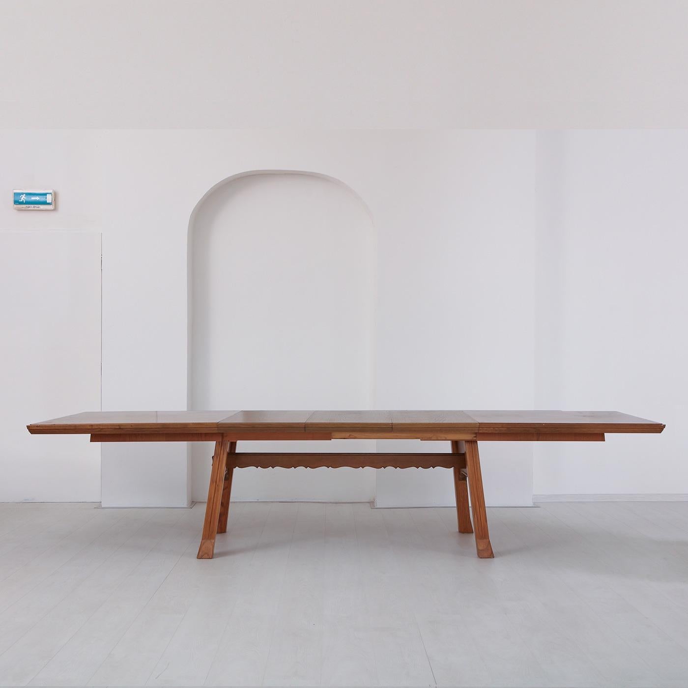 Suédois Grande table à manger extensible Ludvig Sturm en chêne, Suède, vers 1948 en vente
