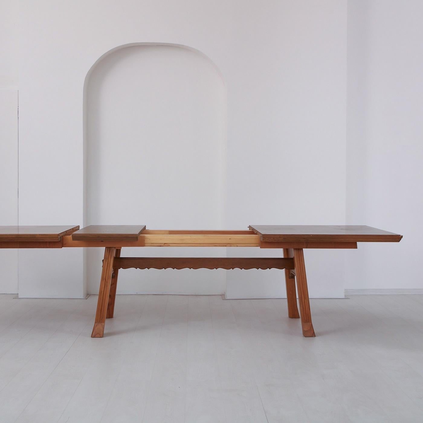 Grande table à manger extensible Ludvig Sturm en chêne, Suède, vers 1948 Bon état - En vente à Prague, New Town