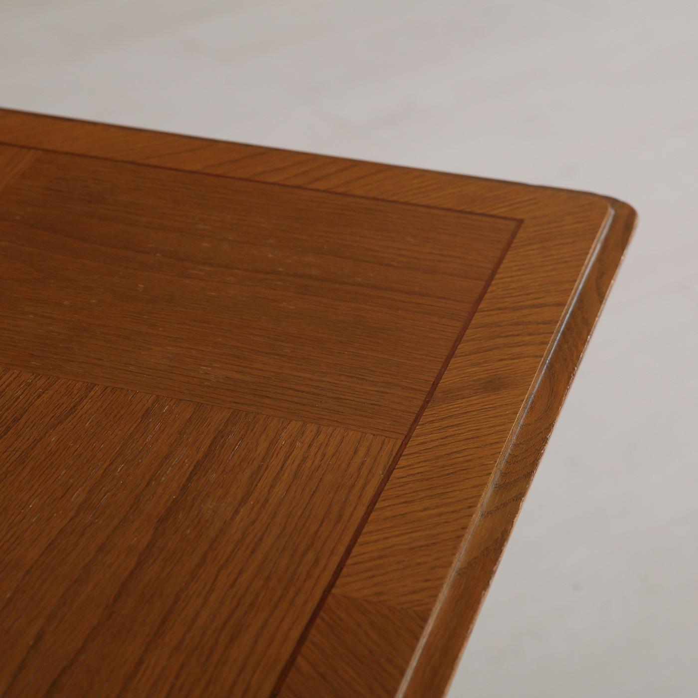 Chêne Grande table à manger extensible Ludvig Sturm en chêne, Suède, vers 1948 en vente