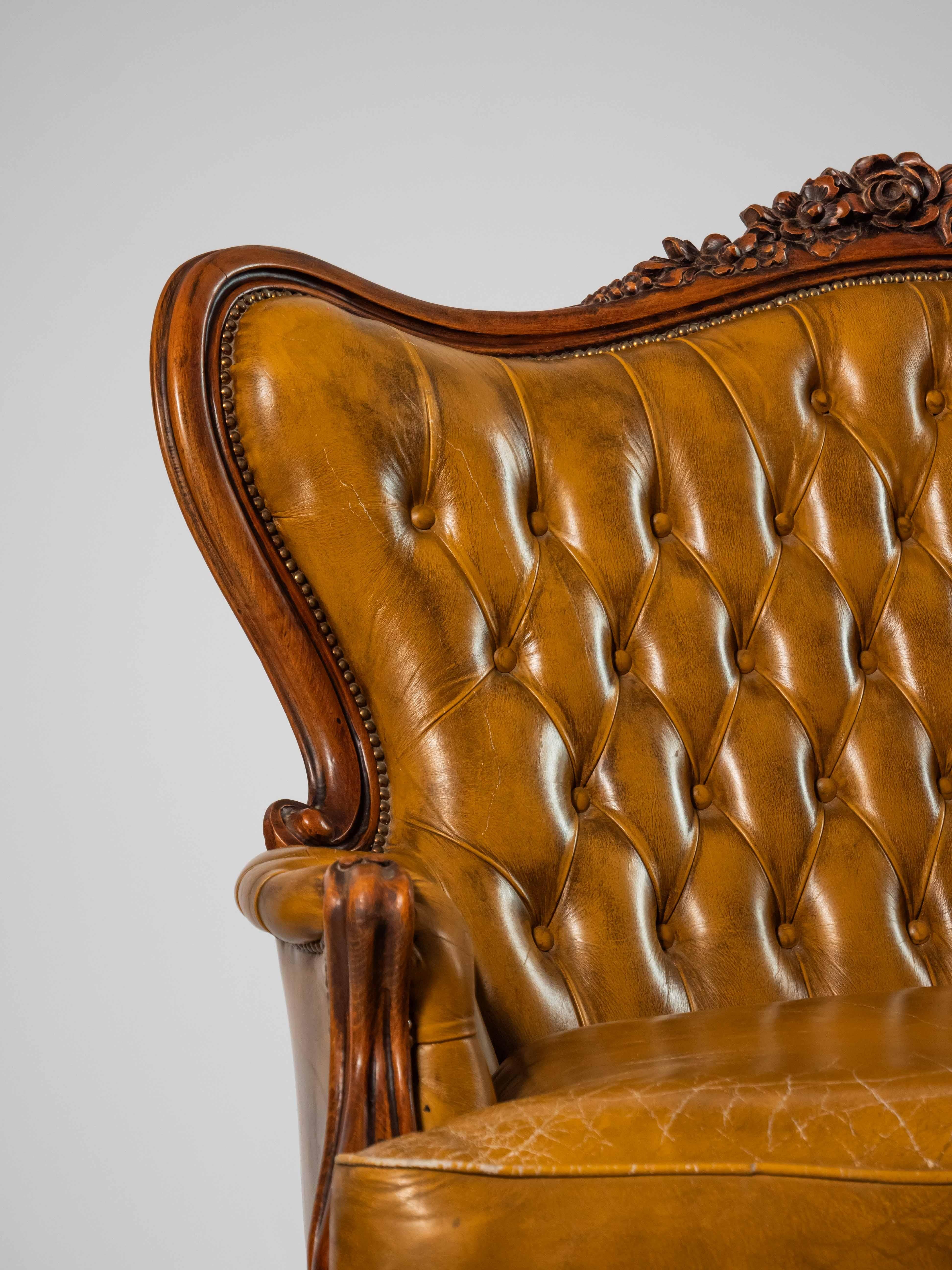 Late 20th Century Ludvík luxury leather sofa For Sale