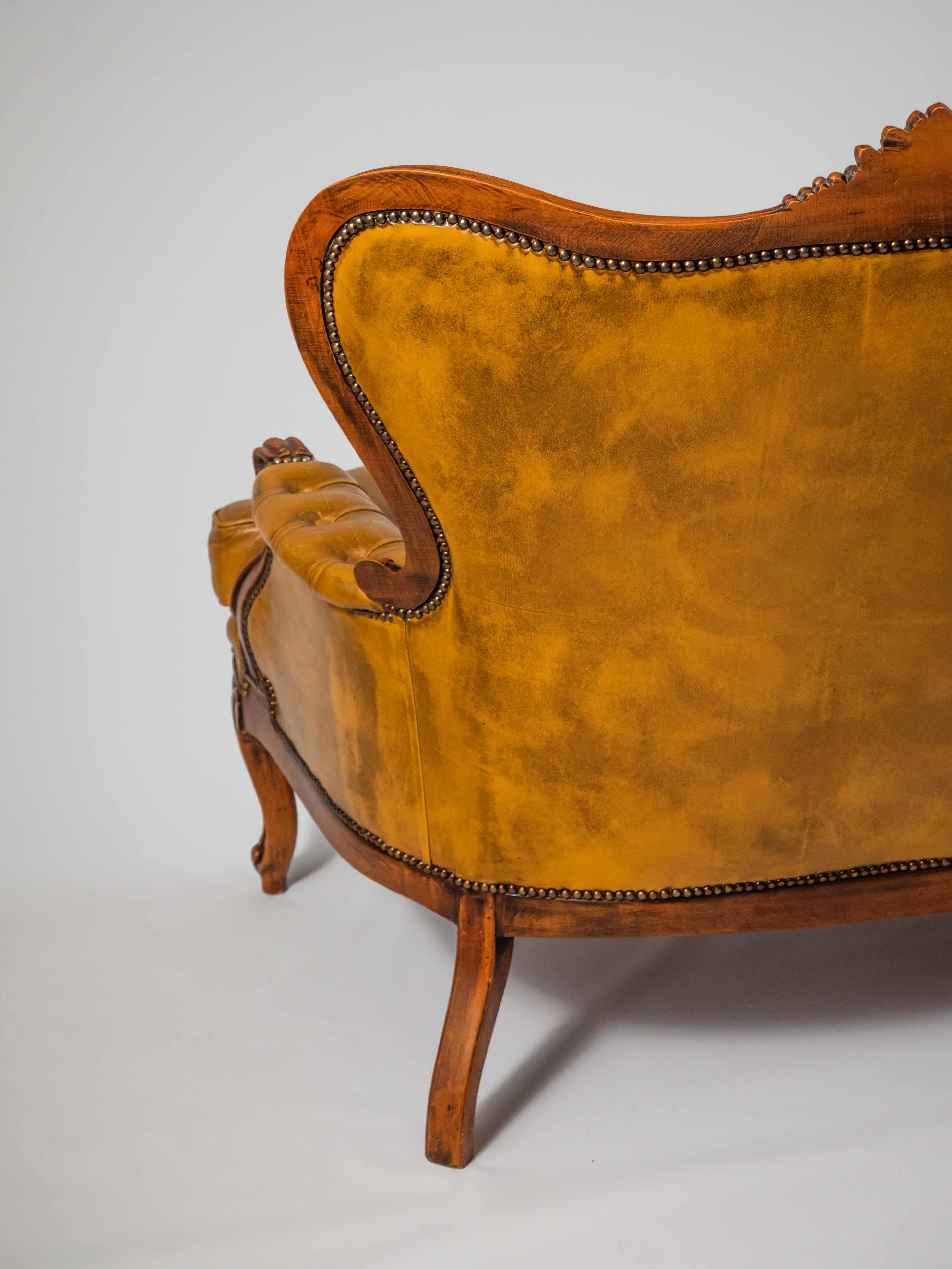 Ludvík luxury leather sofa For Sale 2
