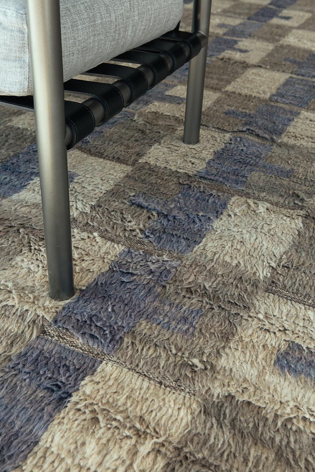 Hand-Knotted Ludvika Rug, Kust Collection Collection by Mehraban For Sale