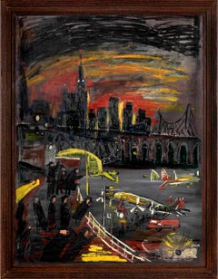 New York Airport von Ludwig Bemelmans (österreichisch-amerikanisch, 1898-1962)