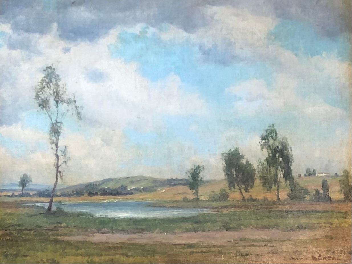Ludwig BÜRGEL Landscape Painting - the pond