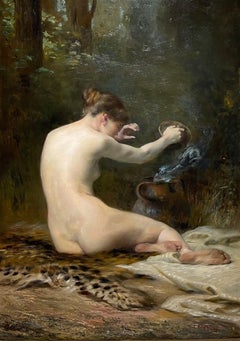 SPOOKY Antike PANDORAS BOX, weiblicher akademischer orientalischer mythologischer Dämonen in Hautfarben