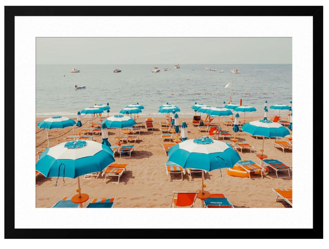 Amalfi Coast, Blue Umbrella For Sale 5