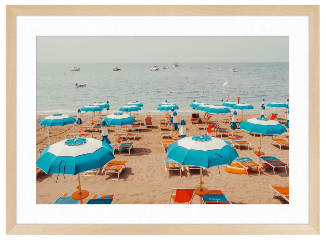 Amalfi Coast, Blue Umbrella For Sale 3