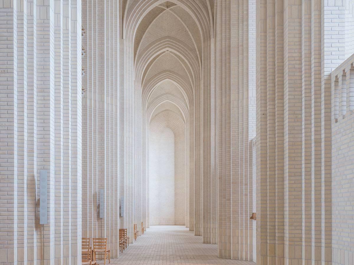 Color Photograph Ludwig Favre - église de Copenhague