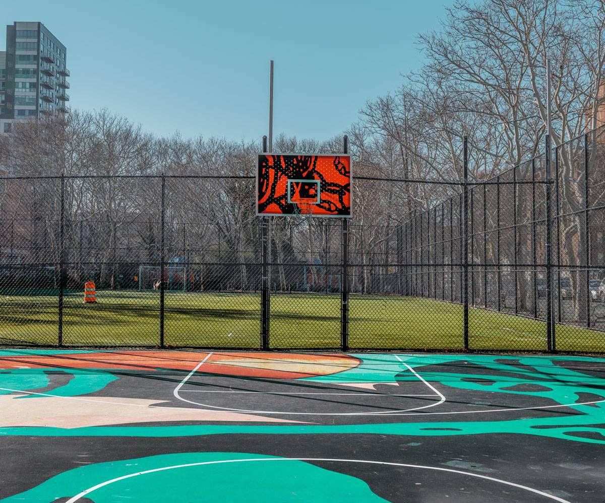 Ludwig Favre Landscape Photograph - New York Basketball Court 2