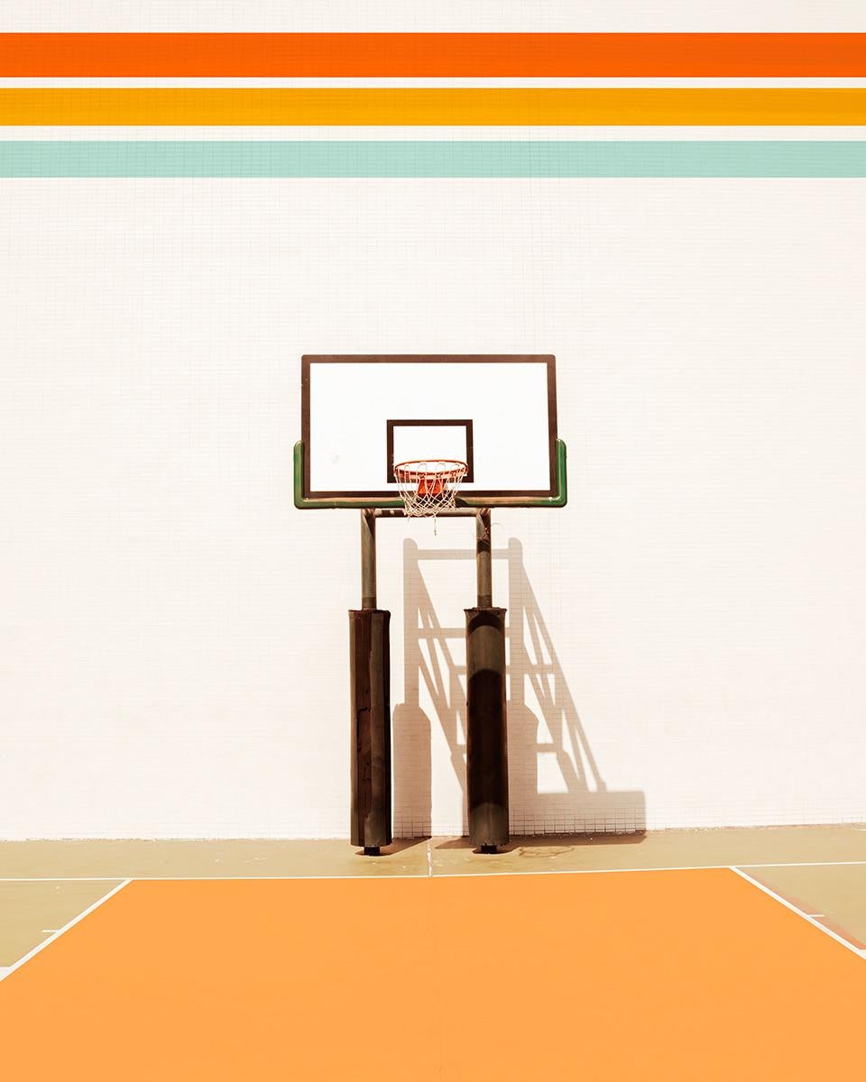 Ludwig Favre Landscape Photograph - Orange Basketball Court