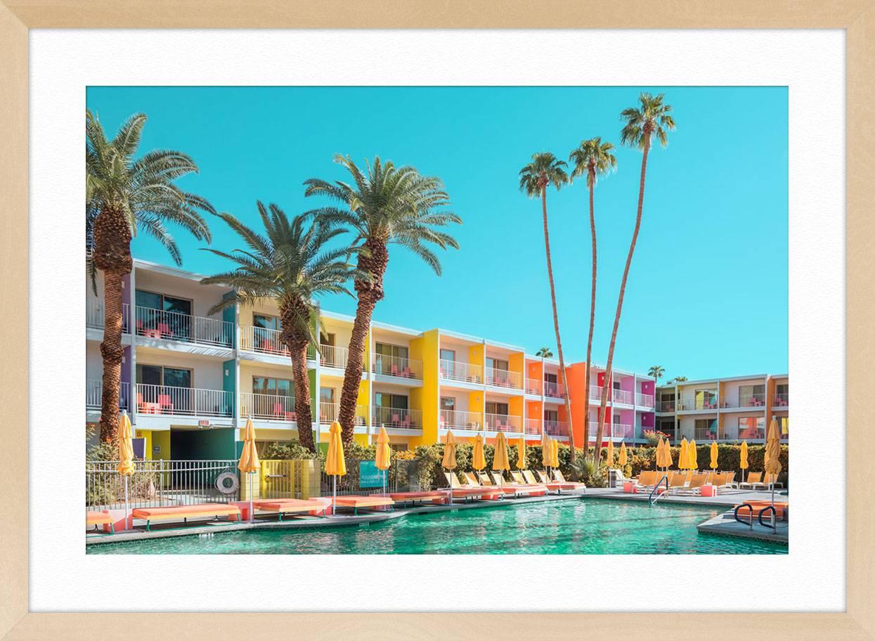 Palm Springs Colorful 2 - Blue Color Photograph by Ludwig Favre