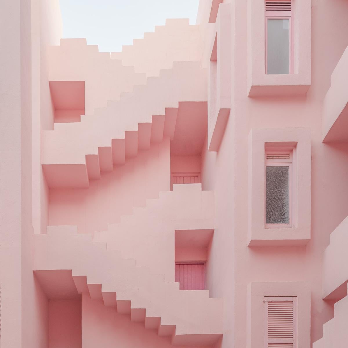 Ludwig Favre Landscape Photograph - Pink Stairs