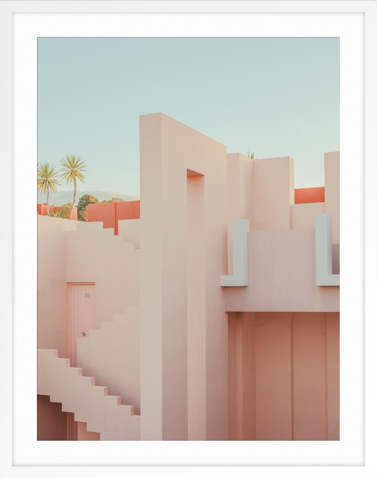Pink Wall - Beige Landscape Photograph by Ludwig Favre