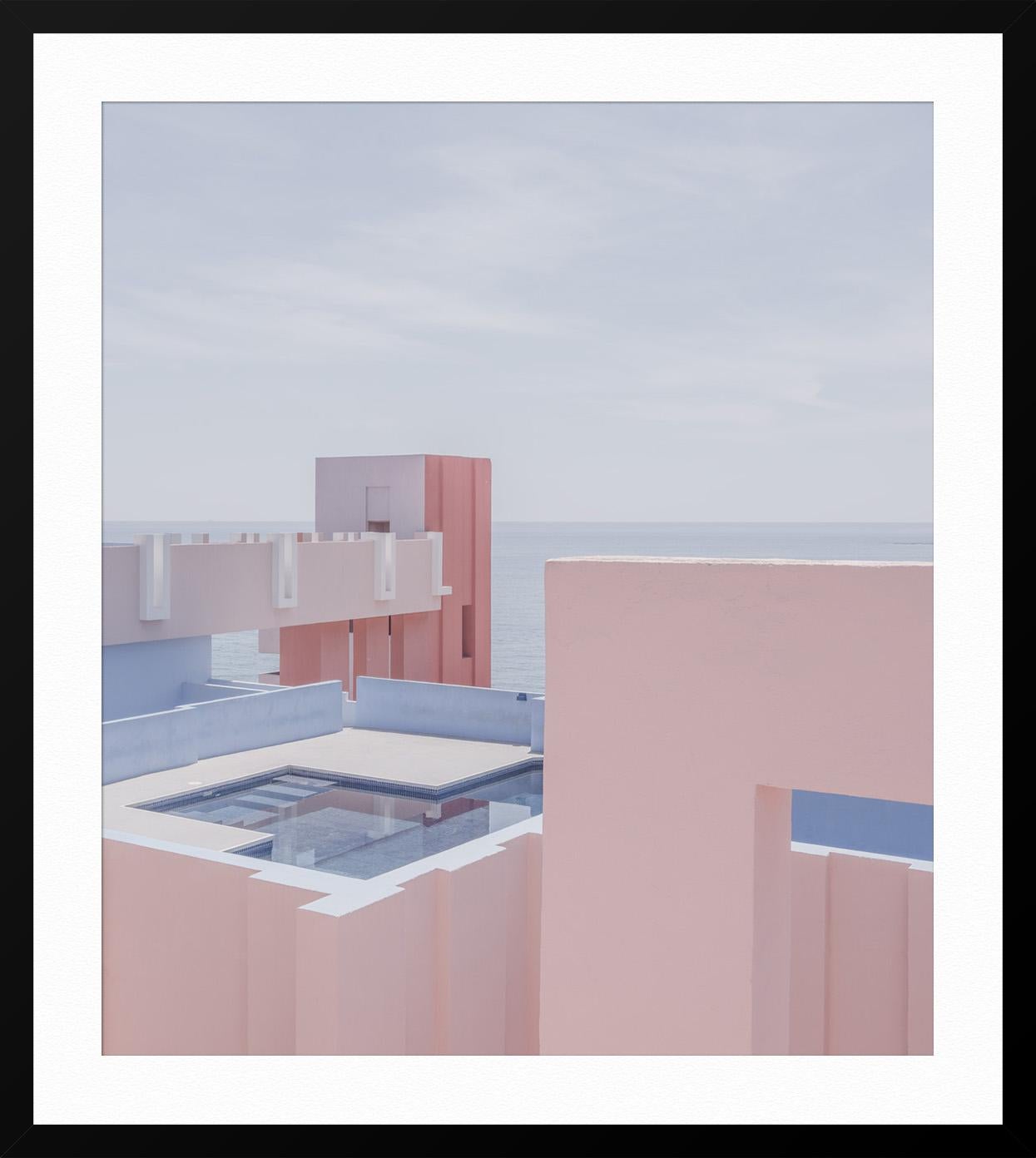 ABOUT THIS PIECE: French photographer Ludwig Favre recently visited La Muralla Roja in Calpe, Spain. His pictures of architecture carry the same romantic feel of a Parisian shooting exotic landscapes. Favre is know for his soft Palette, interesting
