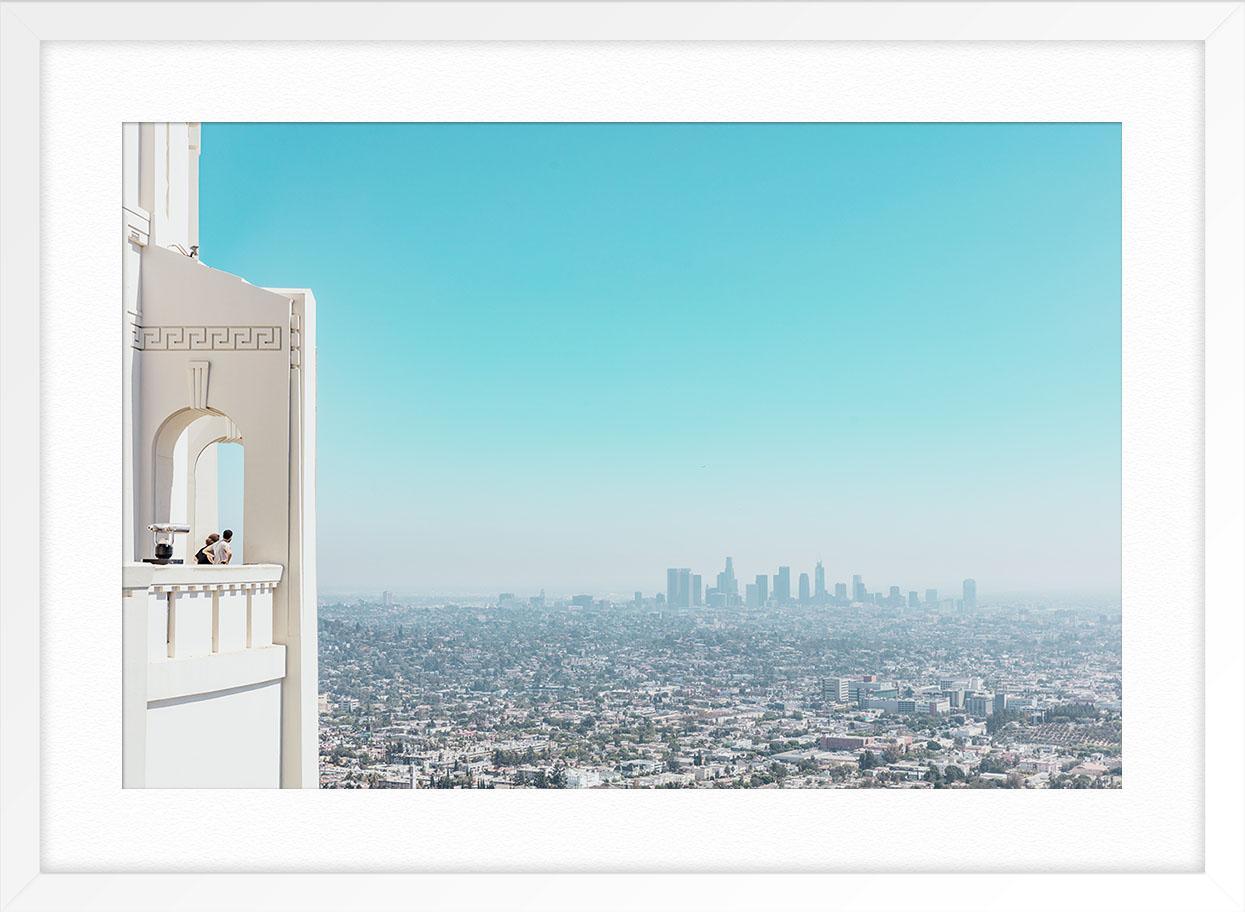 The Couples: Los Angeles Griffith Observatory - Blue Landscape Print by Ludwig Favre