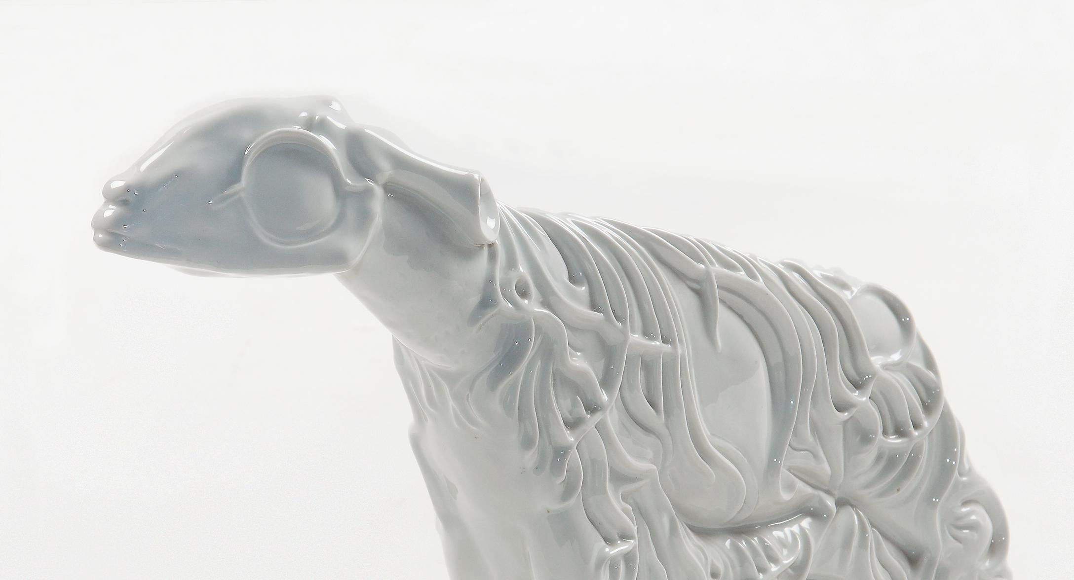 Art déco Figurine en porcelaine émaillée Ludwig Gies 