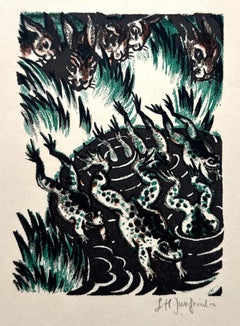 Kaninchen und Frösche (Rabbits and Frogs) from Tierfabeln des kalassischen Alter
