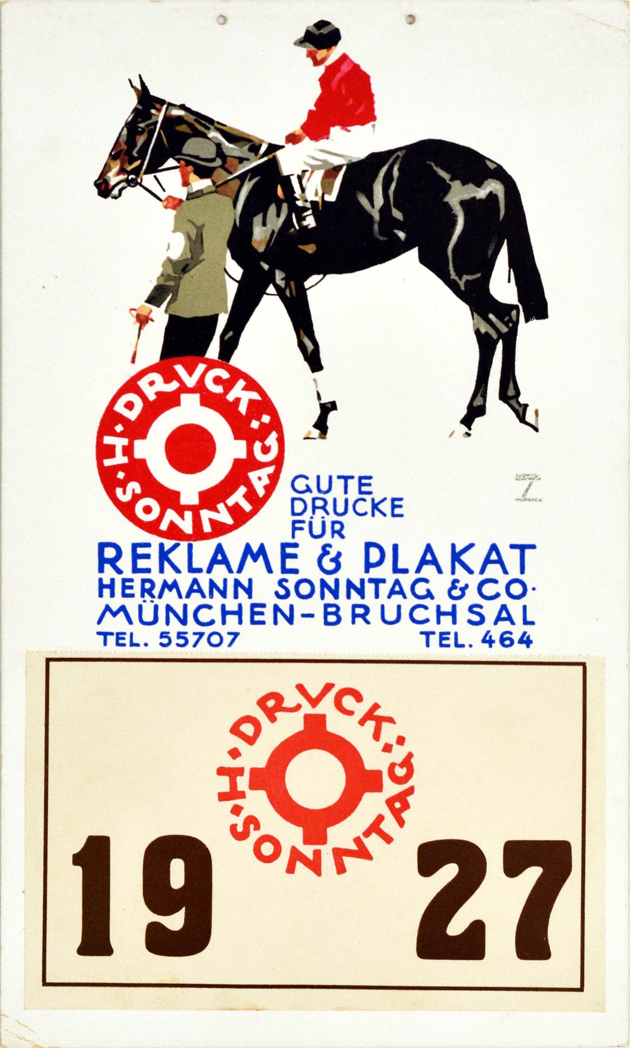 Poster Besucht den Tiergarten Ludwig Hohlwein 1912 Zoo Reklame Zebra DIN A2 