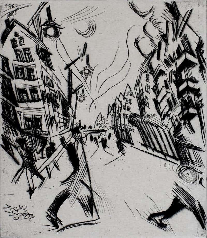 Street in Wilmersdorf, from: The Creators German Expressionism Berlin