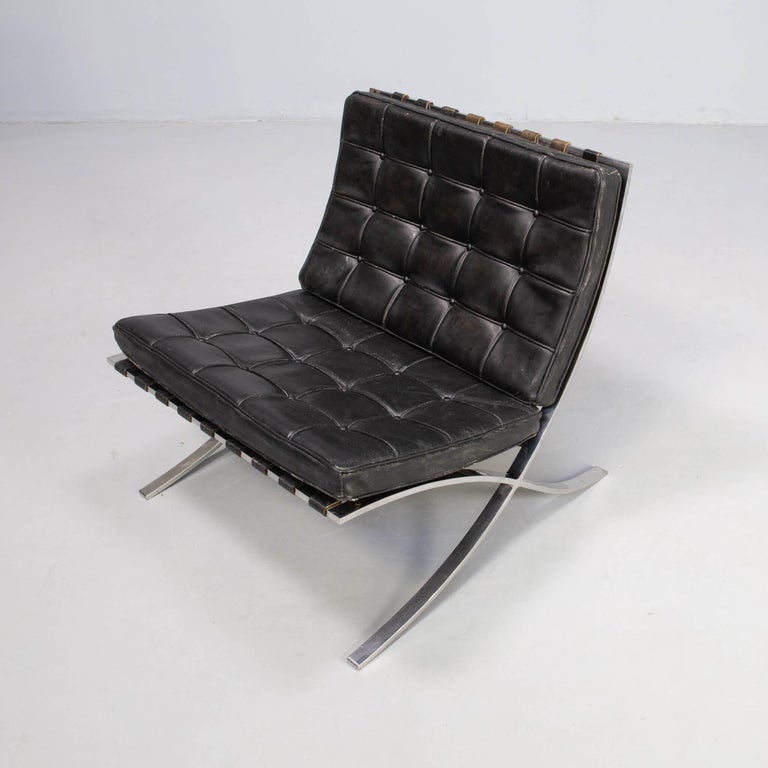 Ludwig Mies van der Rohe 'barcelona' lounge fauteuil for Knoll  International For Sale at 1stDibs