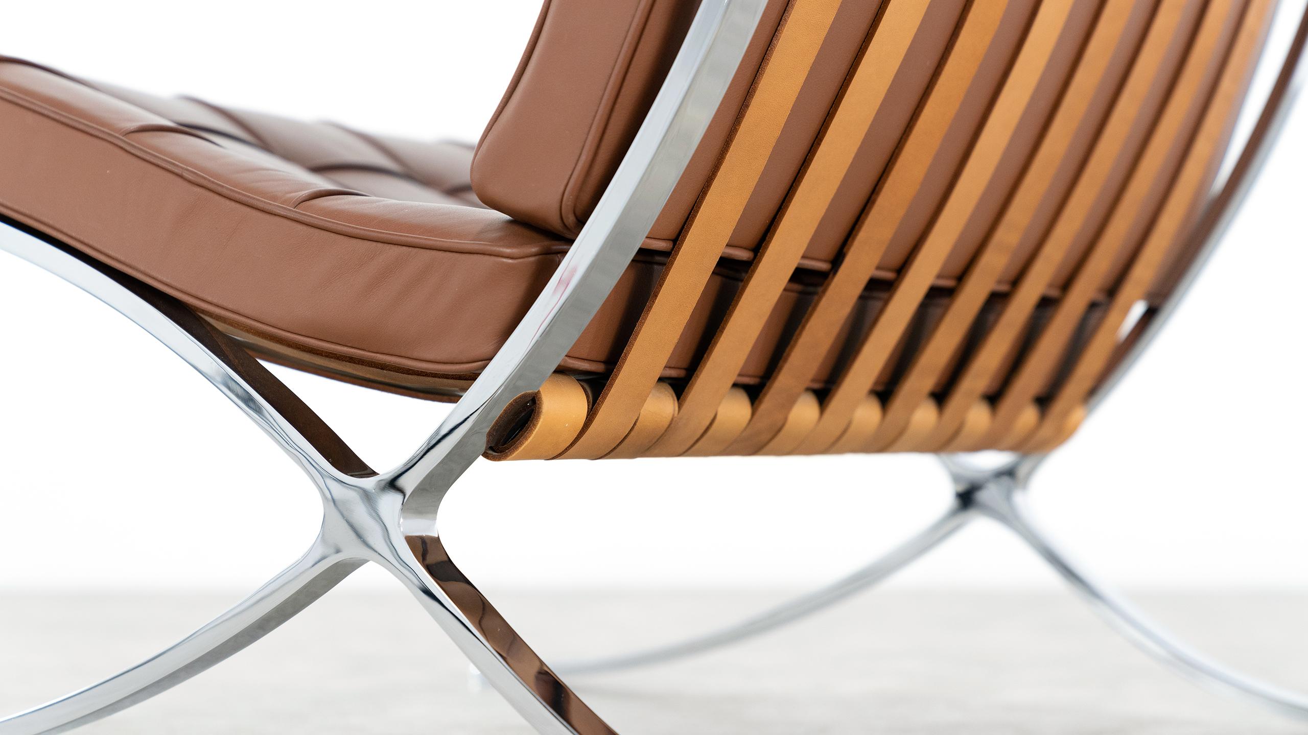Mid-20th Century Ludwig Mies van der Rohe, Barcelona Chair, 1962 by Knoll International Leather