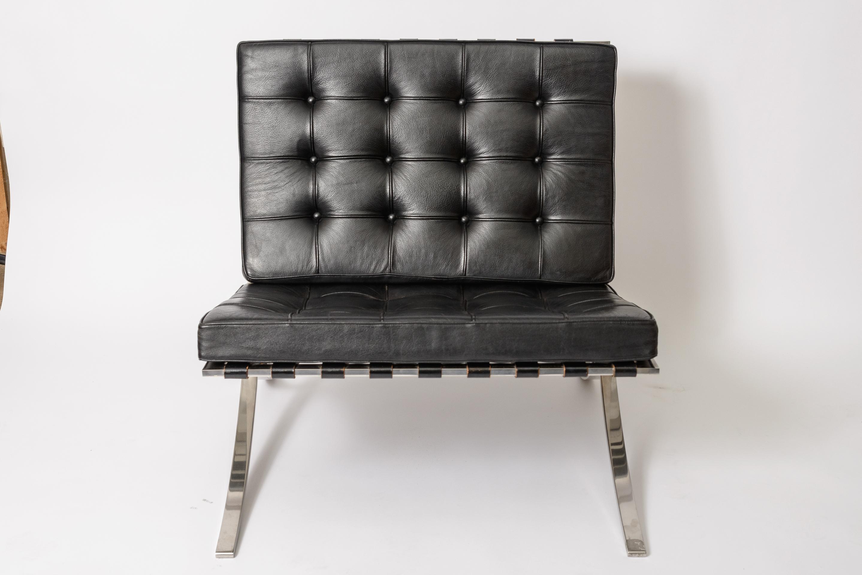 Ludwig Mies Van Der Rohe Barcelona-Stühle im Zustand „Gut“ im Angebot in West Palm Beach, FL