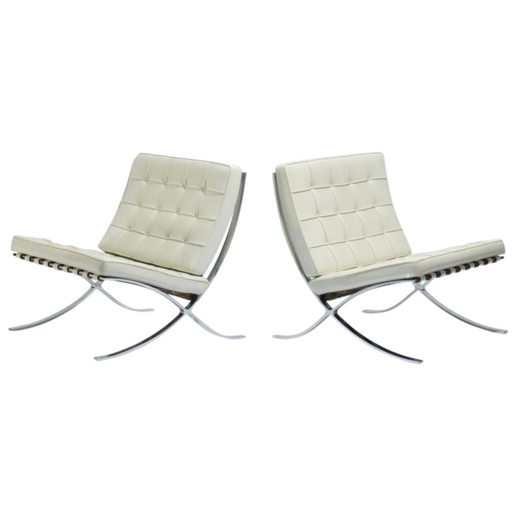 Ludwig Mies van der Rohe Barcelona Chairs - Signed and Stamped 