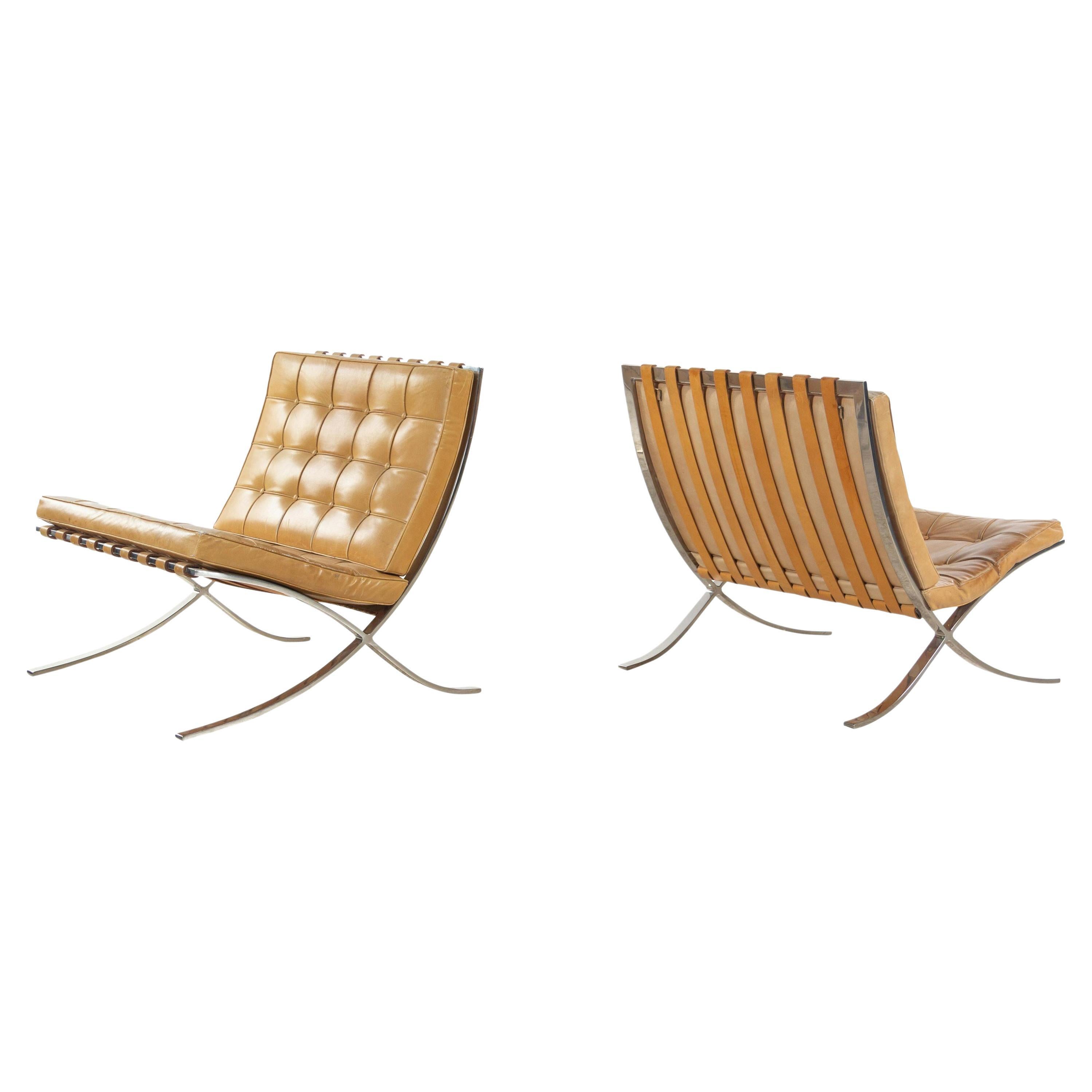 Ludwig Mies Van Der Rohe Barcelona Lounge Chairs, Knoll Int, USA
